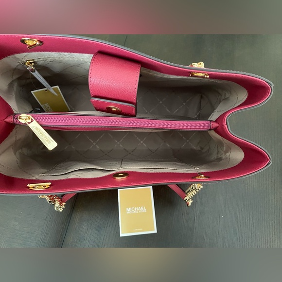 MICHAEL KORS SUSANNAH LARGE LEATHER TOTE BAG - Picture 9 of 12